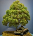 Diorama Zubehr Modell Bume, 1 Buche mit Sommerlaub, ca. 40 cm,